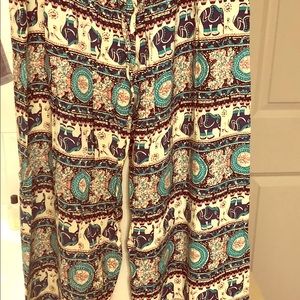 elephant print pants from Vietnam